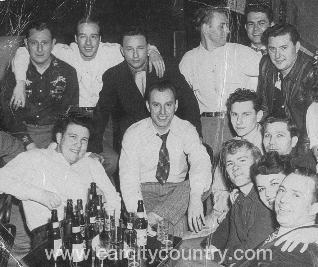 Jack Luker and crowd in Detroit bar, ca. 1950. Courtesy Faye Griner Phillips