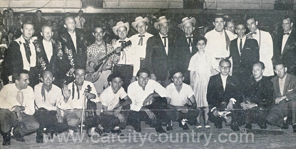 Cast of the 1959 Country Music Hit Parade Jamboree, from the official program book
