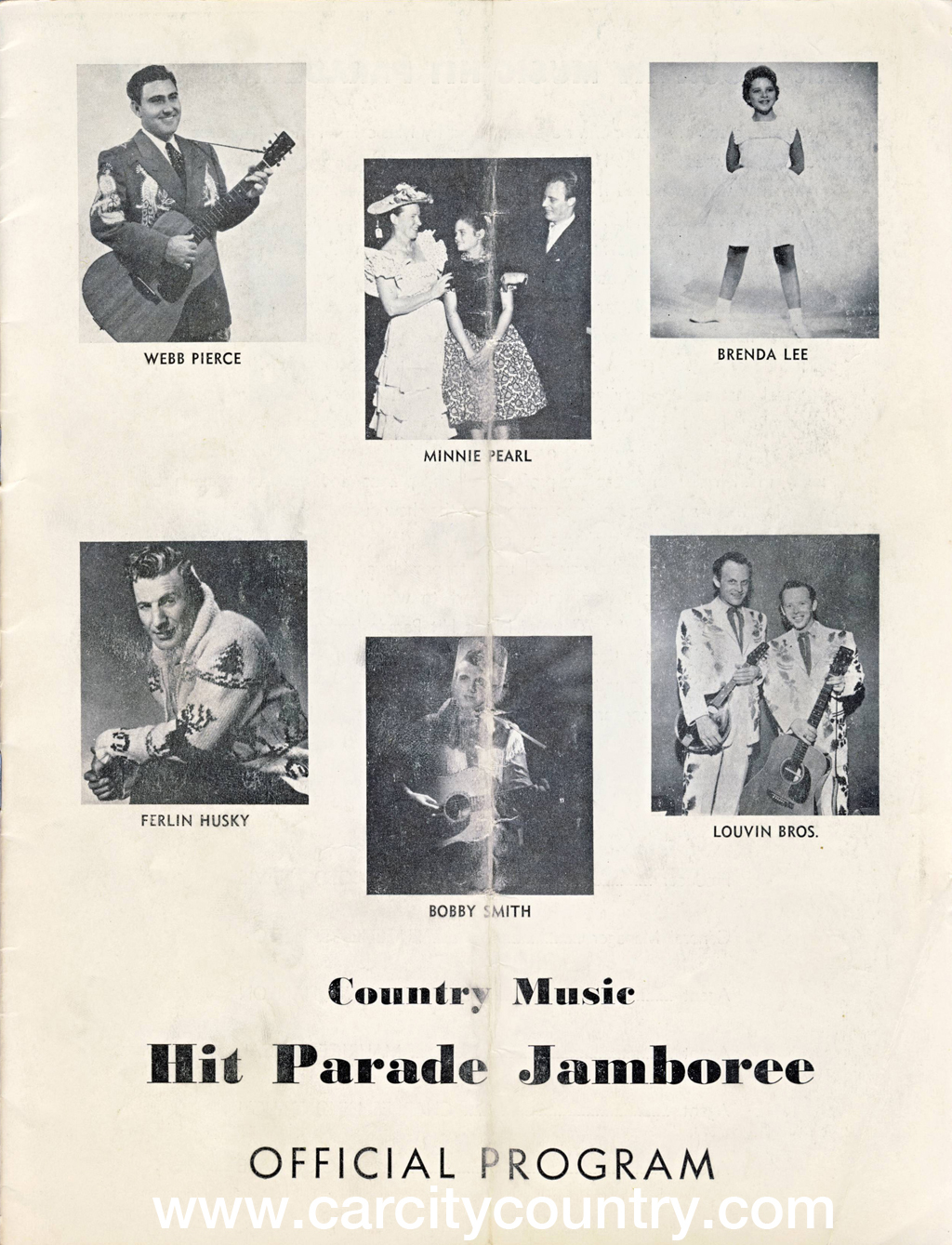 Cover of the Country Music Hit Parade Jamboree Official Program book
