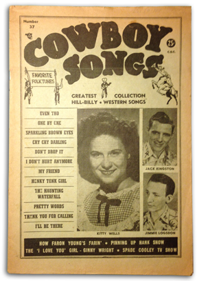 Cover of Cowboy Songs magazine no. 37, Sept.-Oct. 1954