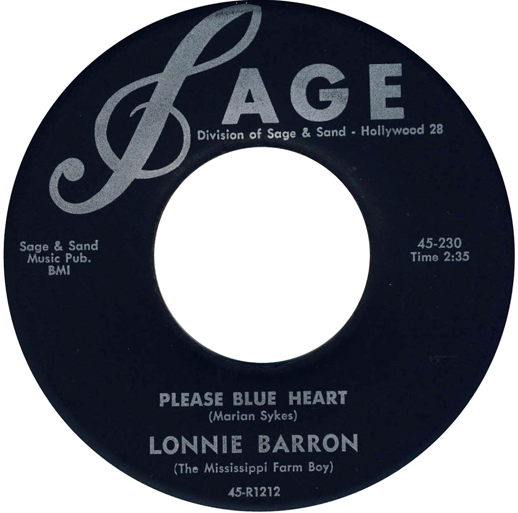 "Please Blue Heart" by Lonnie Barron (Sage 230)