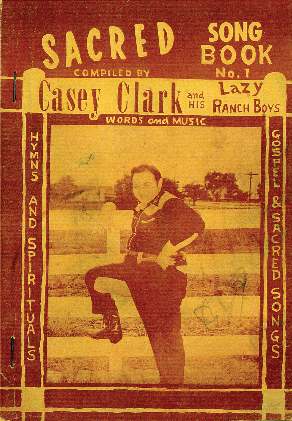 Casey Clark and Lazy Ranch Boys book, 1950