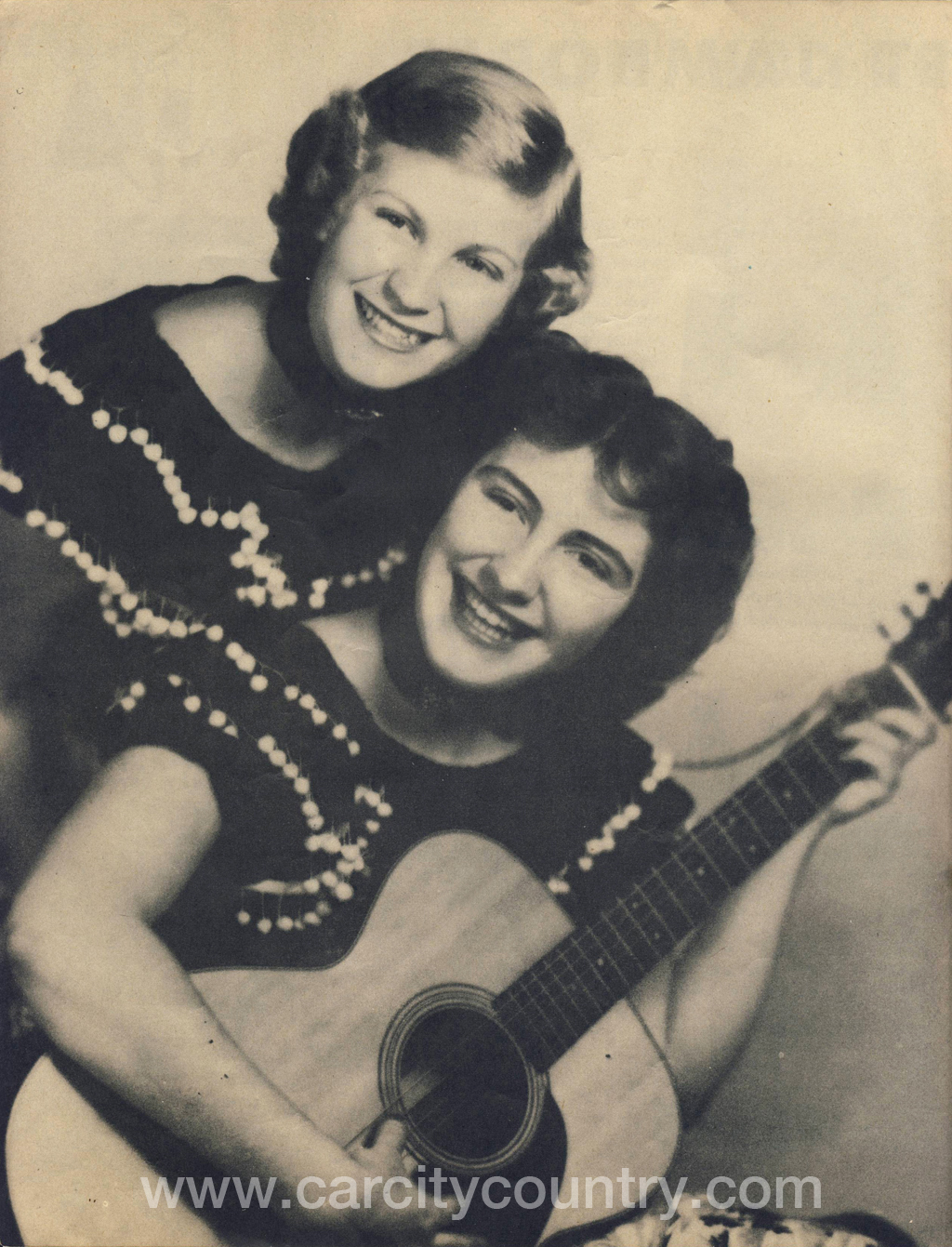 The Davis Sisters, Skeeter and Betty Jack, 1953 promotional portrait
