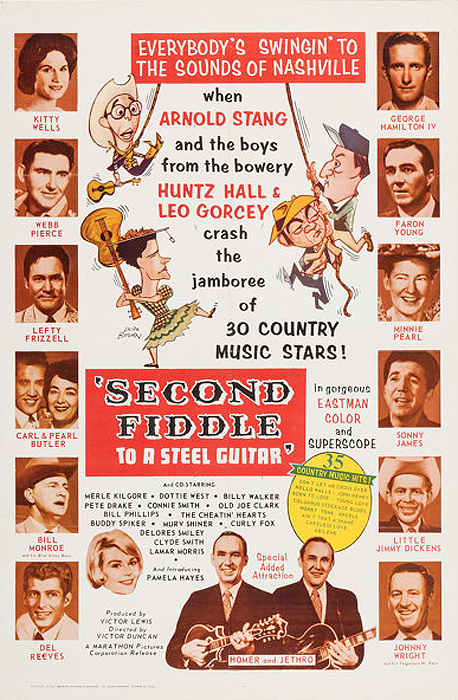 Poster for Marathon Pictures' Second Fiddle To A Steel Guitar (1965)