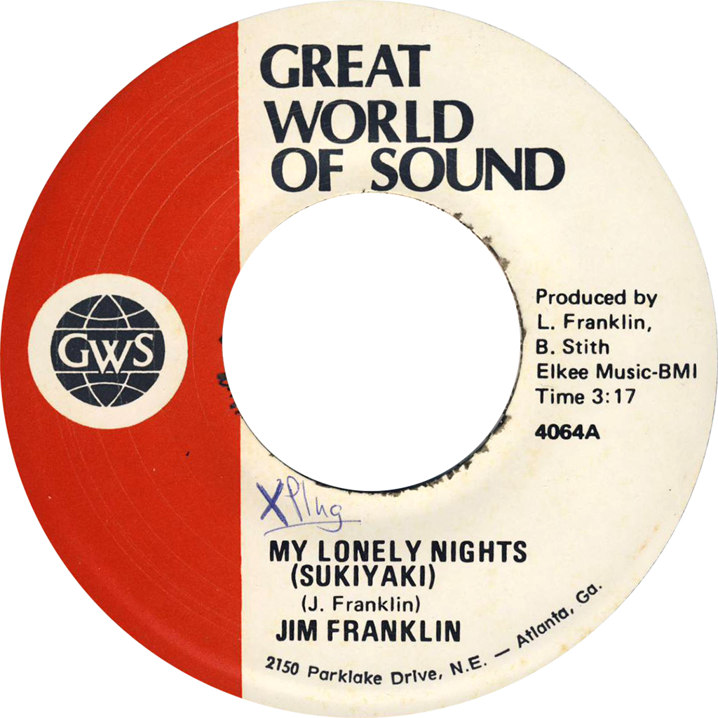 "My Lonely Nights (Sukiyaki)" by Jim Franklin (GWS 4064A)