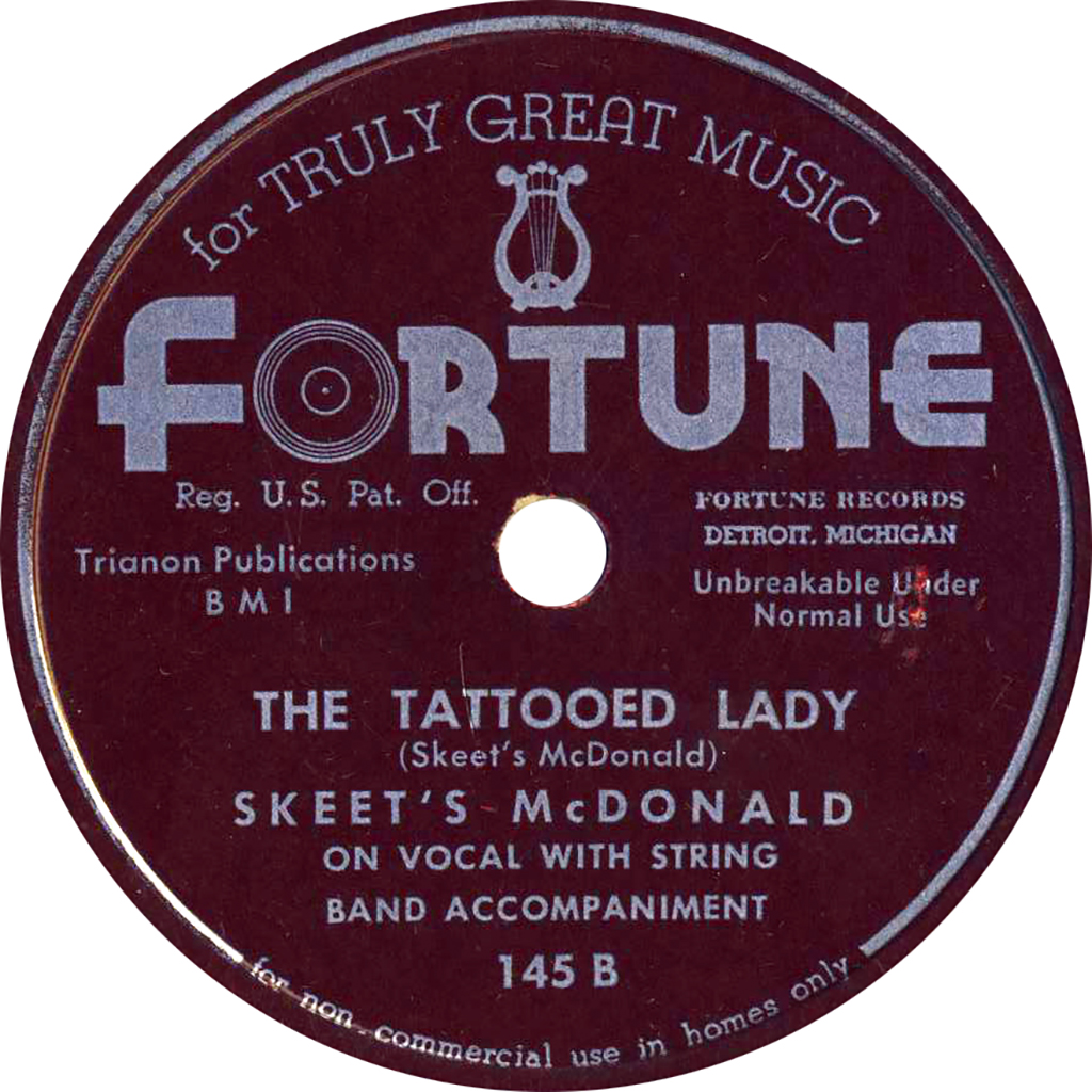"The Tattoed Lady" by Skeet's McDonald (Fortune 145)