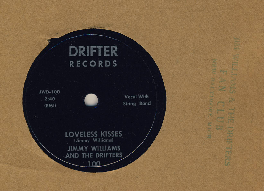 Jimmy Williams ordered his first record on 78 and 45 rpm formats. Note his fan club stamp (in green) on the record sleeve.