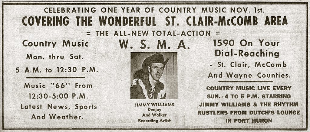 1966WSMA radio advertisement