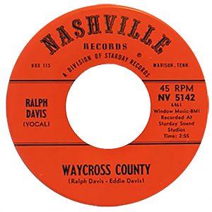 Waycross County by Ralph Davis on Nashville Records
